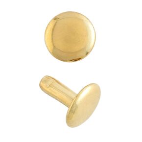 Tandy Leather Solid Brass Medium Double Cap Rivets 100 Pack 1381-11 in Kuwait