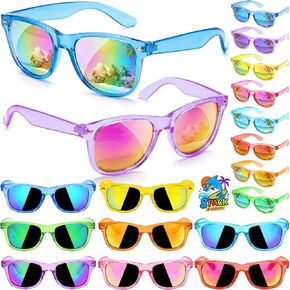 Kids Sunglasses Bulk, Neon Sunglasses Party Favors with UV400 Protection for Kids, Boys and Girls, Party Favor For Kids, Birthday Graduation Party Supplies, Beach, Pool Party Favors in Kuwait