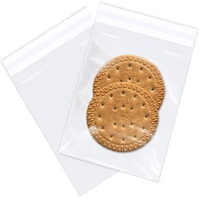 3" x 5" (100 Count) Clear Small Cellophane Bags - Self Sealing Cello Plastic Poly Bags- for Photo, Jewely, Bakey, Treats, Candies in Kuwait