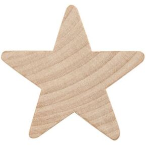 Wood Stars for Crafts, Wooden Stars Cutouts 1-1/2 Inch by 3/16 Inch, Pack of 100 Small Wooden Stars for Crafts, Christmas, July 4th & Memorial Day by Woodpeckers in Kuwait