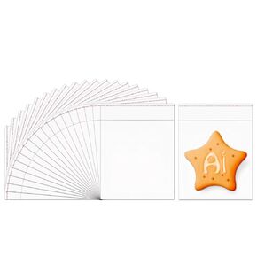 Clear Self Adhesive Bags 300pcs 1.5x1.5 Small Cellophane Bag 1mil OPP Poly Cello Bags for Jewelry Rings Earrings Coins Buttons Other Small Parts in Kuwait