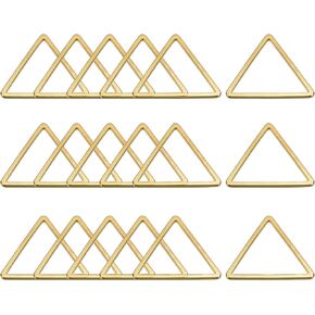 MECCANIXITY Triangle Earring Beading Hoop, Triangle Hollow Frame Charm Geometric Linking Ring for Jewelry Making in Kuwait