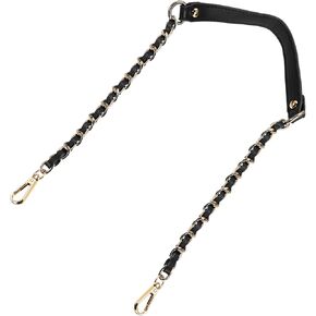 uxcell Purse Chain Strap, Leather Iron Flat Chain Strap Handbag Chains Purse Handle Shoulder Cross Body Replacement Strap in Kuwait