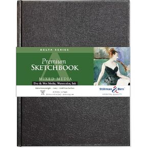 Stillman & Birn Delta Series Hardbound Sketchbook, A4 (8.25 x 11.75"), 270 gsm (Extra Heavyweight), Ivory Paper, Cold Press Surface in Kuwait