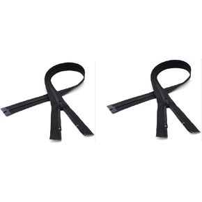#5 Nylon Coil Separating YKK Lightweight Black Jacket Zippers - 2 Zippers Per Pack - Made in The United States - Choose Your Length (26" Inches) in Kuwait