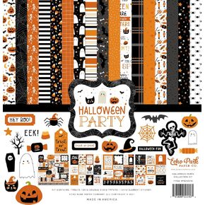 Echo Park Paper Company Halloween Party Collection Kit Paper, Multi, 12-x-12-Inch in Kuwait