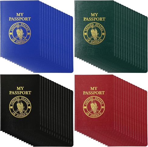 SATINIOR 120 Pcs Blank Passport Notebook Bulk for Kids Pretend Play Passport Book Activity Fake Passport Notebook Travel Party Favors Journal School Supplies for Little One World Theme Classroom in Kuwait