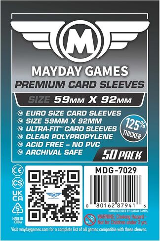Mayday Games Premium Card Sleeves, 50 pcs in Kuwait