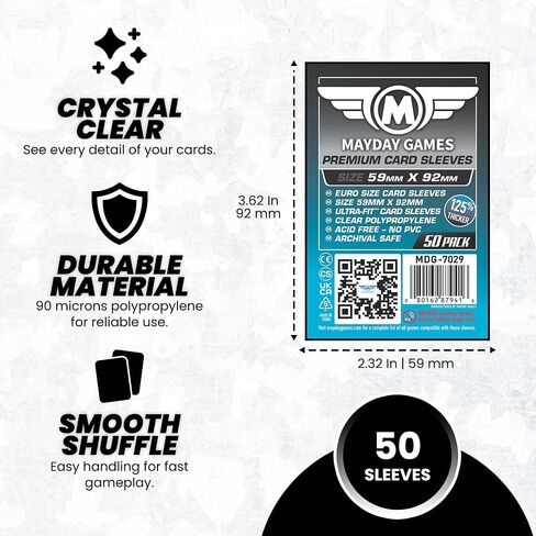 Mayday Games Premium Card Sleeves, 50 pcs in Kuwait