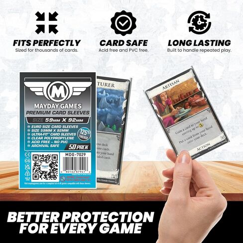 Mayday Games Premium Card Sleeves, 50 pcs in Kuwait
