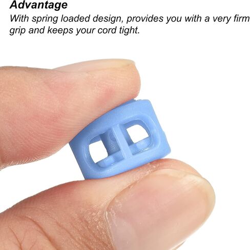 PATIKIL Dia Cord Locks, Pack Round Double Hole Stopper Fastener Slider for Drawstring Bag Clothing Shoes in Kuwait