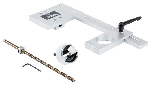 TP-PLJ214 - Puck Light Jig Kit, 2-1/4" Forstner Bit with Case - for LED Puck Lights and Light Strips - Made in USA - True Position Tools in Kuwait