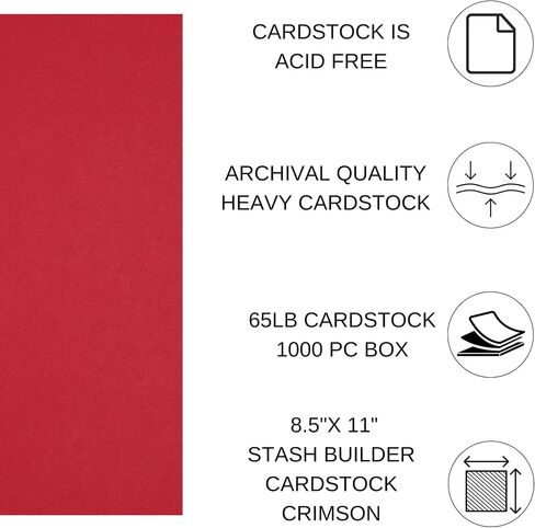 PA Paper Accents Stash Builder Cardstock Pack 8.5" x 11" Sage Green, 65lb Colored cardstock Paper for Card Making, Scrapbooking, Printing, Quilling and Crafts, 25 Pieces in Kuwait