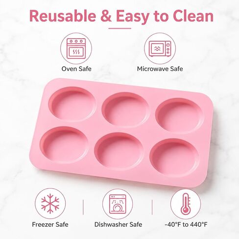 POPBLOSSOM 2 Pack X Oval Shape Homemade Soap Mold Chocolate DIY Tray Mould Silicone Party Maker in Kuwait