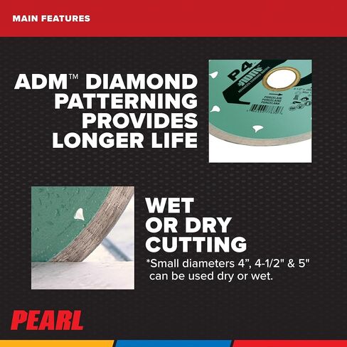 Pearl P4 ADM Reactor Porcelain Blade 4", 5/8"-1" Arbor in Kuwait