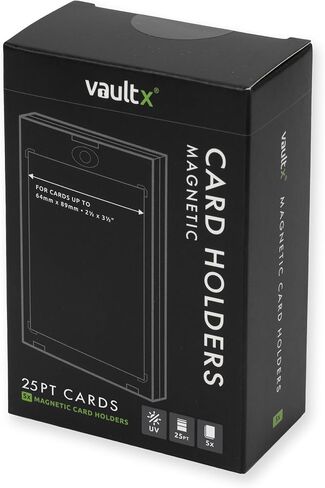 حاملة بطاقات Vault X المغناطيسية - 75 قرشًا لبطاقات التداول والبطاقات الرياضية (5 عبوات) in Kuwait
