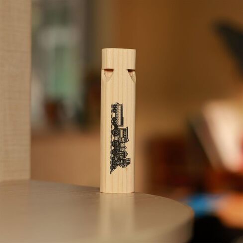 Fartime Wooden Train Whistle-2Tones 5.75" Length-Wood Train Whistle for Kids,Stocking Stuffers,Train Party Favors,Noisemakers,Theme Birthday Decorations,etc. in Kuwait