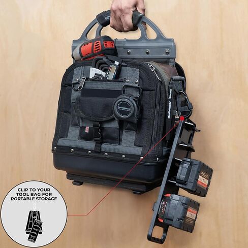 StealthMounts Packout Battery Holder Board | M18 Battery Board for Milwaukee Packout | Perfect for Transport and Storage (Milwaukee M18 w/Handle and Packout Feet) in Kuwait