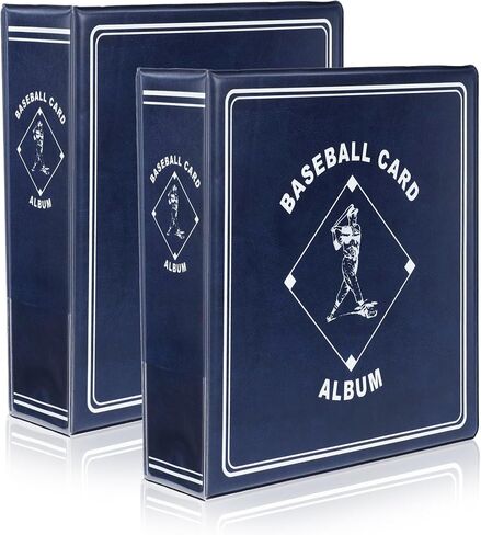 BCW Supplies Baseball 3" Album - Blue | Premium Durable Binder for 90 Baseball Cards Heavy-Duty D-Ring, Lasting Durability, and Classic Display | Ideal for Collectors, Storage, and Card Protection in Kuwait