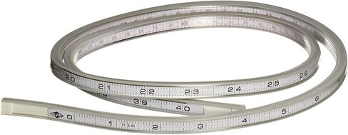 ALVIN - A1044-16, Truflex, Lightweight Aluminum Flexible Curve, Multipurpose Drafting Ruler for Drawing, Planning, and Design, Great for Students and Professionals - 16 Inches in Kuwait