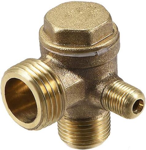 Chiloskit Male Thread 90-Degree Right Check Valve Air Compressor Check Valve 1/2 Air Compressor Accessories (1/8"x1/2"x3/4 NPT) in Kuwait