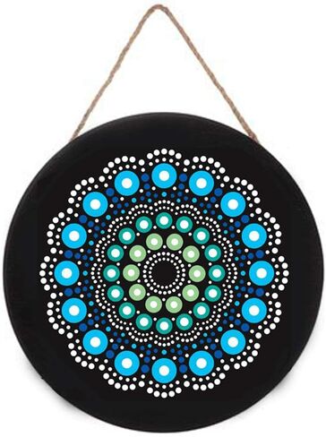 استنسل CraftTreat Dot Mandala للرسم على الخشب والقماش والورق والنسيج والأرضيات والجدار والبلاط - أساسيات Dot Mandala - 6x6 بوصات - استنسل الفن والحرف اليدوية القابل لإعادة الاستخدام - استنسل حلزوني النقاط in Kuwait