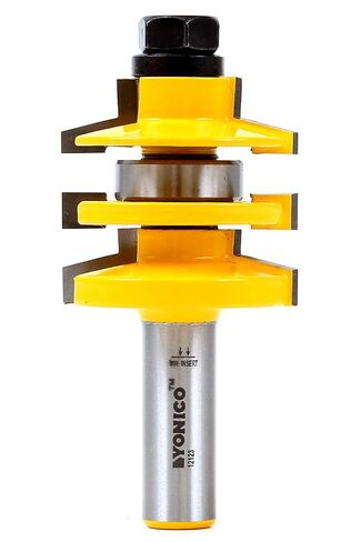 YONICO Stile and Rail Router Bit Set Cabinet - Stacked Carbide Cabinet Door Router Bits 1/2 Shank- Roundover Router Bit Design, 12118 (1 PC) in Kuwait