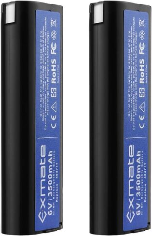 2Pack 6V 3.5Ah Battery and Charger for Paslode 404717 B20544E BCPAS-404717 BCPAS-404717SH for 404400 900400 900420 900600 901000 902000 B20720 CF-325 IM200 F18 IM250 in Kuwait