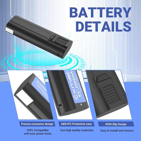2Pack 6V 3.5Ah Battery and Charger for Paslode 404717 B20544E BCPAS-404717 BCPAS-404717SH for 404400 900400 900420 900600 901000 902000 B20720 CF-325 IM200 F18 IM250 in Kuwait