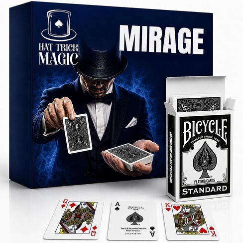 Hat Trick Magic Card Illusions for Beginner to Professional Wizards - Appearing, Teleporting, Transforming Miracles (Blue Svengali Deck) in Kuwait