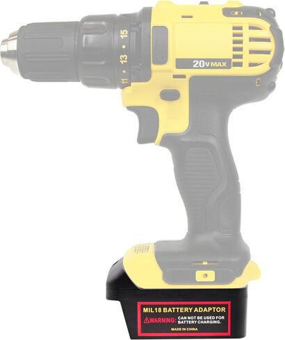 Converter for Milwaukee to Dewalt Battery Adapter,Adapter Work with Milwaukee Battery for Dewalt Tool Use, Applicable for Most Dewalt 20V MAX Power Tools by POWHAZY in Kuwait