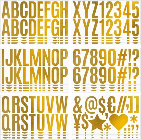 400 Pieces Black Letter Stickers 24 Sheets Large Letter Stickers 2.5 Inch Self Adhesive Number Alphabet Stickers Waterproof for Bulletin Board Letters Kit Mailbox Numbers Labels DIY Crafts Art Making in Kuwait