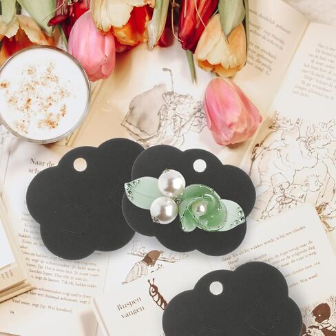 Beaupretty 100pcs Hairpin Card Hairpin Display Cards Hair Accessories Card Jewelry Tags Earring Display Rack Hair Bow Display Holder Jewelry Display Jewelry Cards Brooch Paper Earrings in Kuwait