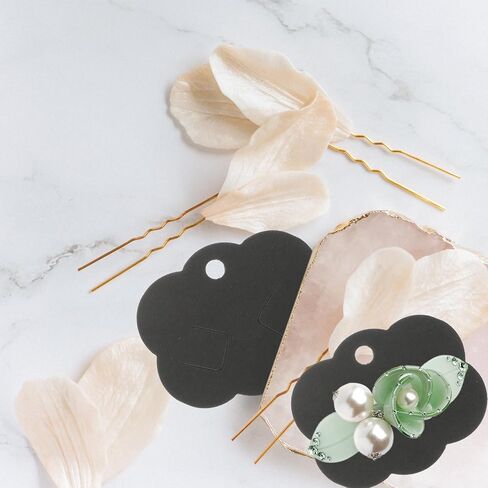 Beaupretty 100pcs Hairpin Card Hairpin Display Cards Hair Accessories Card Jewelry Tags Earring Display Rack Hair Bow Display Holder Jewelry Display Jewelry Cards Brooch Paper Earrings in Kuwait