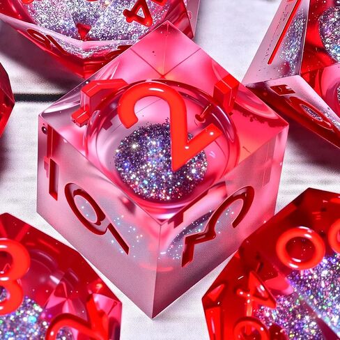 Metal Dice Set D&D Dragon and Dungeon Polyhedral Metal Dice, Punk Style Role-Play RPG Explorer MTG Pioneer Game DND Dice Set (7 Pieces) in Kuwait