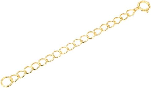 2pcs Adabele Authentic 925 Sterling Silver Chain Extender with Clasp Removable Adjustable 2 inch Cable Chain Extension for Necklace Bracelet Anklet Jewelry Making SS274-2 in Kuwait