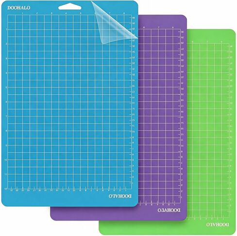 DOOHALO Cutting Mat for Cricut Joy Xtra 3 Pack Replacement Variety Standard Grip Light Grip Strong Grip Adhesive Cut Mats in Kuwait