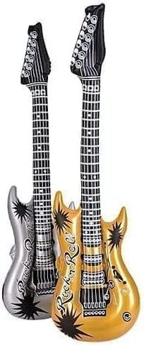 Gold and Silver Guitar Inflates (40" Gold Silver 2 pc) in Kuwait