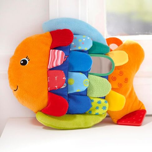 Melissa & Doug Flip Fish Soft Baby Toy - Tummy Time Sensory Toy with Taggies for Infants in Kuwait
