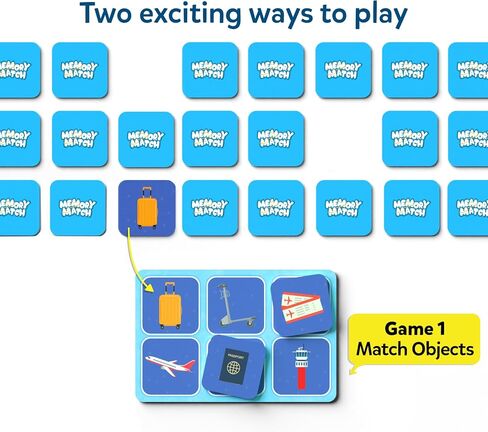 Skillmatics Board Game - Memory Match Animals, Fun & Fast Memory Game for Kids, Preschoolers, Toddlers, Gifts for Boys & Girls Ages 3, 4, 5, 6, 7 in Kuwait