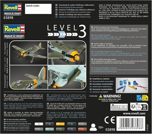 Revell GmbH 63898 Model Set Focke Wulf Fw190 F-8 Including Paints, Glue & Brush, Luftwaffe Camouflage, 1:72 in Kuwait