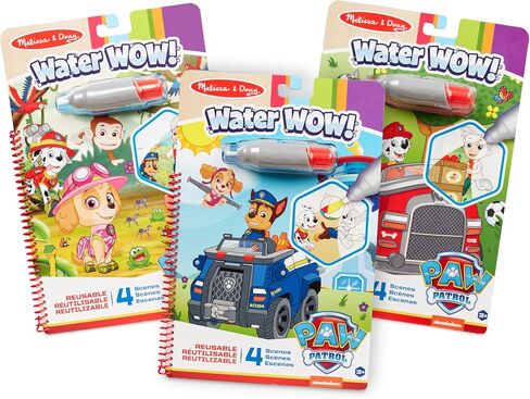 Melissa & Doug Water Wow! - Skye, Chase, Marshall Water Reveal Travel Activity Pads - 3-Pack Of PAW Patrol-Themed Reusable No-Mess for Kids in Kuwait