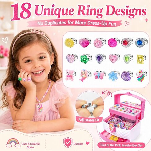 Toys for Girls,Princess Dress Up Clothes for Little Girls,Toddler Princess Girl Toys Age 4-5,Kids Toys for 3 4 5 6 7 Year Old Costume Set with Skirts,Shoes,Crowns,Christmas Birthday Gifts for Girls in Kuwait