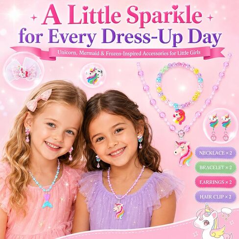 Toys for Girls,Princess Dress Up Clothes for Little Girls,Toddler Princess Girl Toys Age 4-5,Kids Toys for 3 4 5 6 7 Year Old Costume Set with Skirts,Shoes,Crowns,Christmas Birthday Gifts for Girls in Kuwait