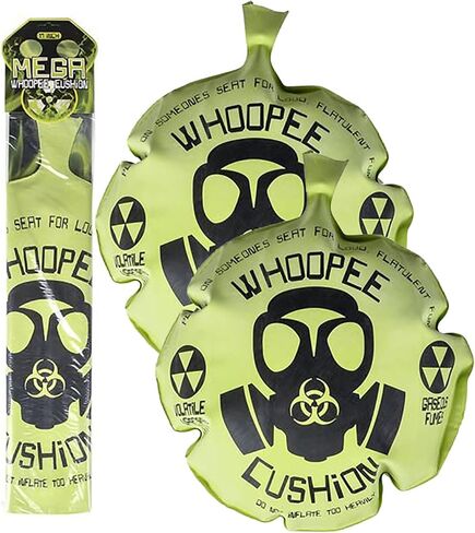 وسادة The Dreidel Company Jumbo Original Mondo Whoopee مقاس 17 بوصة مرحة كلاسيكية لضرطة الريح وأصوات مزعجة لصالح الحفلات، مفردة in Kuwait