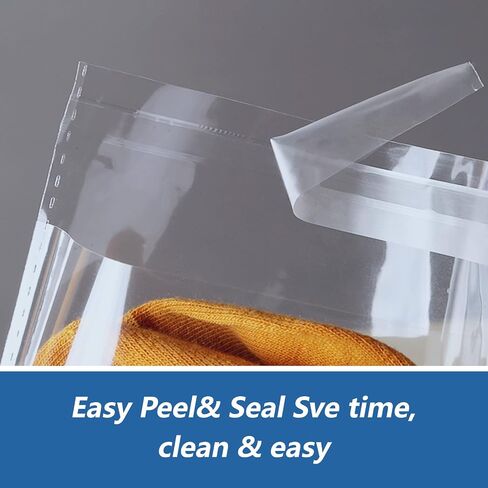 3" x 5" (100 Count) Clear Small Cellophane Bags - Self Sealing Cello Plastic Poly Bags- for Photo, Jewely, Bakey, Treats, Candies in Kuwait