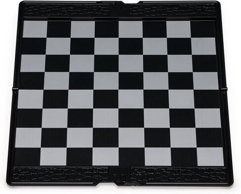 Yellow Mountain Imports Large 2-in-1 Travel Magnetic Chess & Checkers Board Game Set - 14 Inches in Kuwait