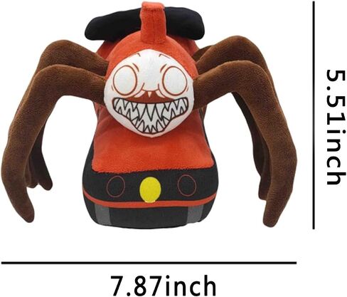 Choo Choo Charles Plush Toy,8.7Inch Charles Spider Train Doll,Gift for Kids Fans,Choo Choo Train Toy Spider Stuffed Animal (Red Style 1) in Kuwait
