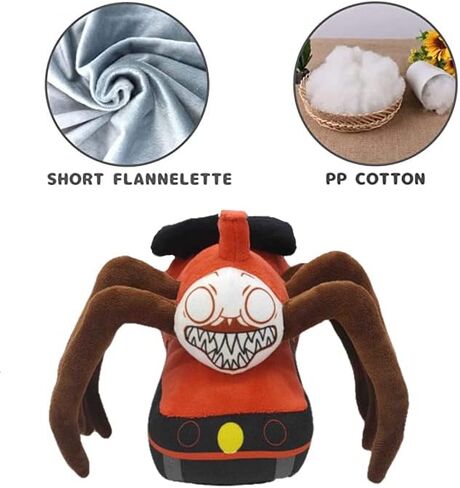 Choo Choo Charles Plush Toy,8.7Inch Charles Spider Train Doll,Gift for Kids Fans,Choo Choo Train Toy Spider Stuffed Animal (Red Style 1) in Kuwait