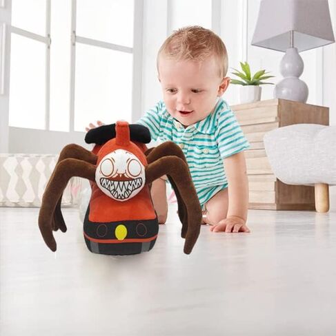 Choo Choo Charles Plush Toy,8.7Inch Charles Spider Train Doll,Gift for Kids Fans,Choo Choo Train Toy Spider Stuffed Animal (Red Style 1) in Kuwait